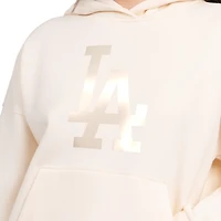 Sweat à capuche décontracté pastel des Dodgers de Los Angeles, couleur crème Starter Cream pour femme