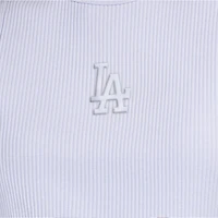 Débardeur côtelé Starter bleu clair pour femme, motif pastel des Dodgers de Los Angeles