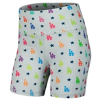 Women's Terez Gray Los Angeles Dodgers TLC Rainbow Shorts