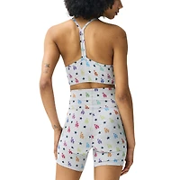 Women's Terez Gray Los Angeles Dodgers TLC Rainbow Shorts