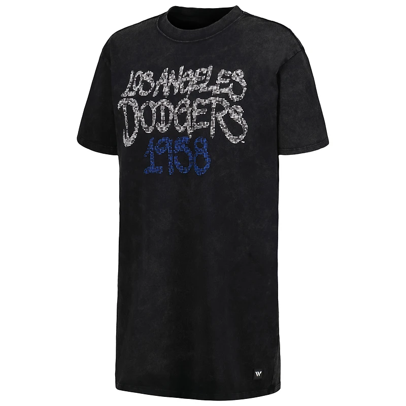 Robe t-shirt The Wild Collective Los Angeles Dodgers noire pour femme