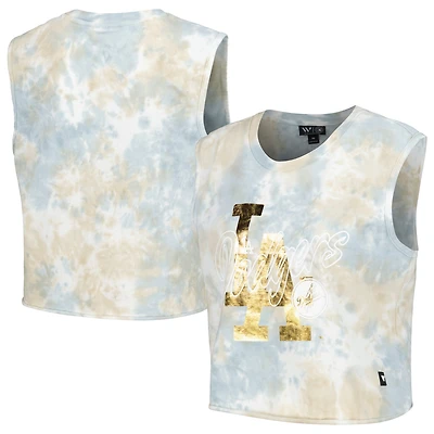 Débardeur délavé Los Angeles Dodgers The Wild Collective pour femme, blanc