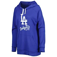 Women's Touch Royal Los Angeles Dodgers Pre-Game Raglan Pullover Hoodie