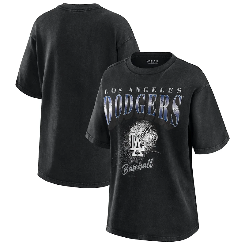 T-shirt boyfriend anthracite des Dodgers de Los Angeles pour femme WEAR by Erin Andrews