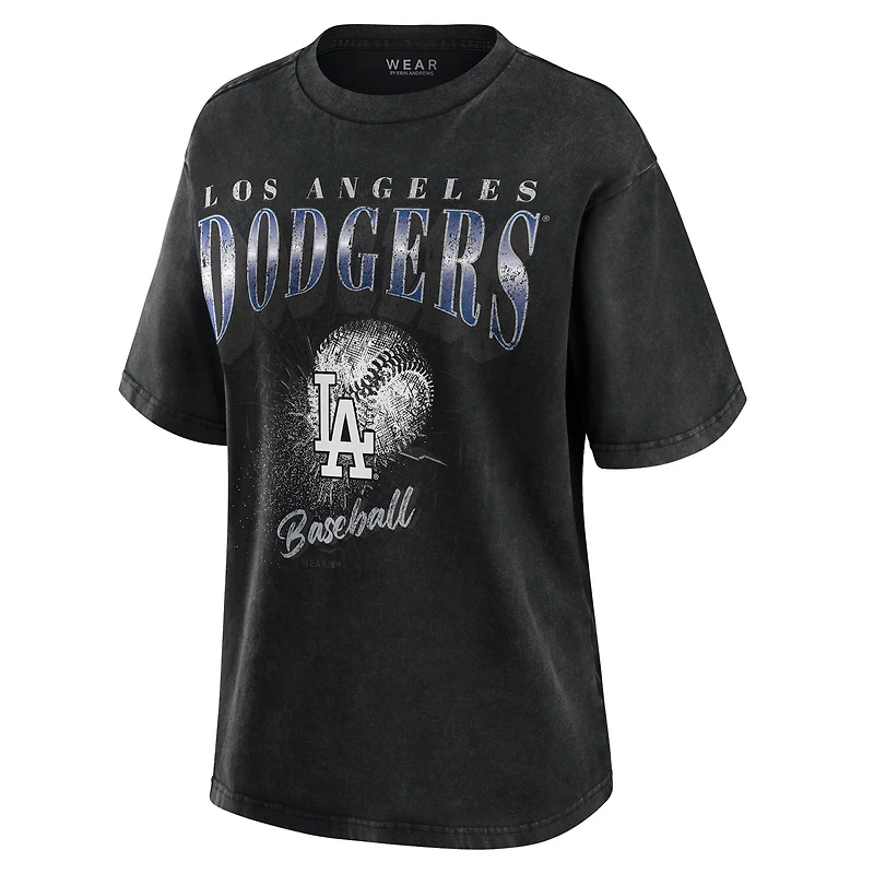 T-shirt boyfriend anthracite des Dodgers de Los Angeles pour femme WEAR by Erin Andrews