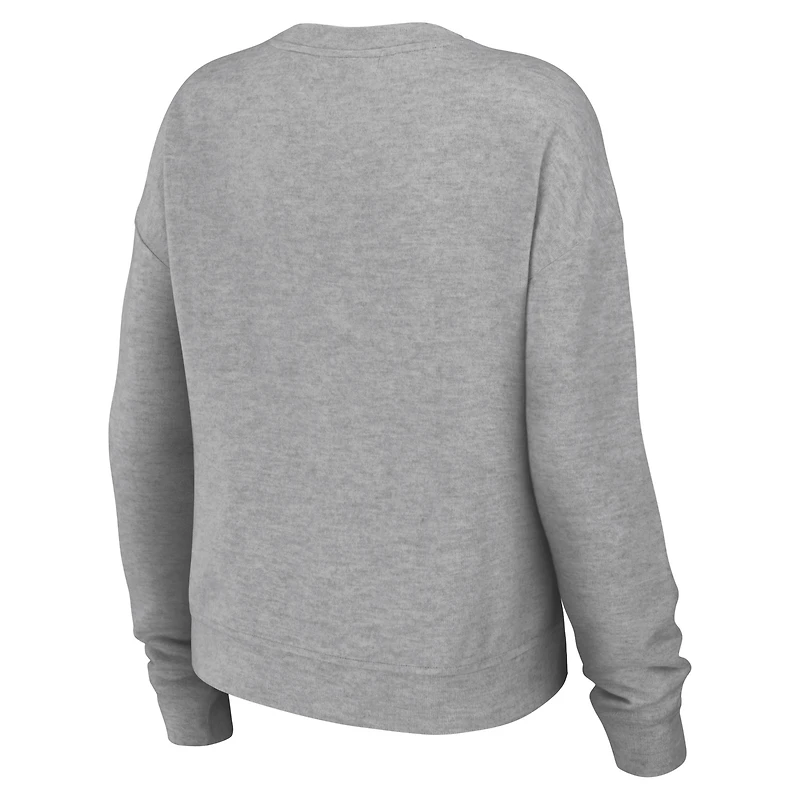 WEAR by Erin Andrews Ensemble de salon tricoté grande taille gris Los Angeles Dodgers pour femmes