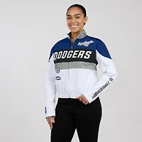 Veste zippée intégrale WEAR by Erin Andrews pour femme, bleu royal/blanc, des Dodgers de Los Angeles.