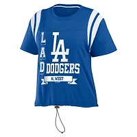 T-shirt WEAR by Erin Andrews Royal Los Angeles Dodgers pour femme