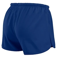 Women's WEAR by Erin Andrews Royal Los Angeles Dodgers Heavy Rugby Jersey Cropped Long Sleeve T-Shirt & Shorts Lounge Set