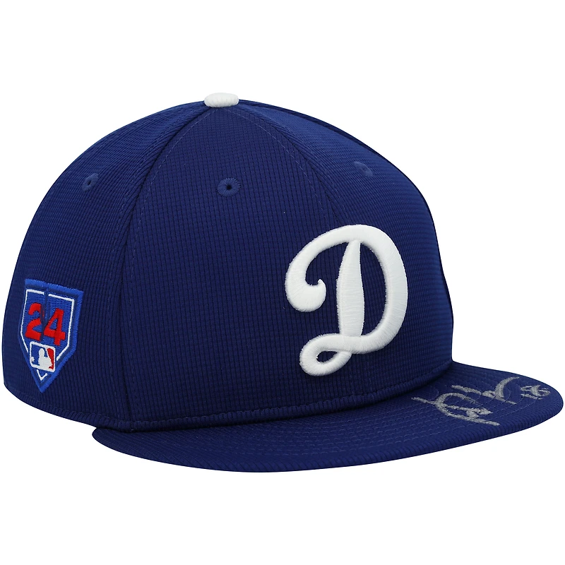 Yoshinobu Yamamoto Los Angeles Dodgers Autographed 2024 MLB Spring Training New Era Cap 