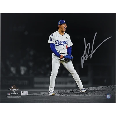 Yoshinobu Yamamoto Los Angeles Dodgers Autographed 2024 World Series Champions 11" x 14" Photograph