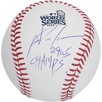 Yoshinobu Yamamoto Los Angeles Dodgers Autographed  2024 World Series Logo Baseball with "24 WS Champs" Inscription