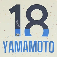 Yoshinobu Yamamoto Los Angeles Dodgers Autographed Cream Nike City Connect Limited Jersey 