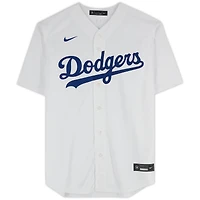 Yoshinobu Yamamoto Los Angeles Dodgers Autographed Nike White Replica Jersey - Kanji Signature