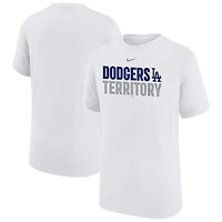 Youth Nike  White Los Angeles Dodgers Performance Local Legend T-Shirt