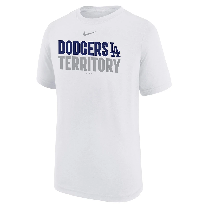 T-shirt Nike blanc Los Angeles Dodgers Performance Local Legend pour jeunes