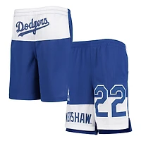 Clayton Kershaw Royal Los Angeles Dodgers Pandemonium Short avec nom et numéro pour jeune