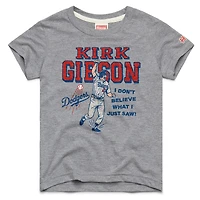 Youth Homage Kirk Gibson Gray Los Angeles Dodgers Cooperstown Collection Player Graphic Tri-Blend T-Shirt