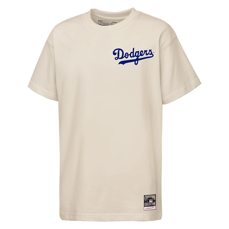 Youth Mitchell & Ness Jackie Robinson Natural Los Angeles Dodgers 42 For All T-Shirt