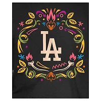 Youth New Era Black los Angeles Dodgers Día de Muertos T-Shirt