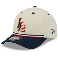 Youth New Era Cream/Navy Los Angeles Dodgers USA 250 9FORTY M-Crown Adjustable Hat