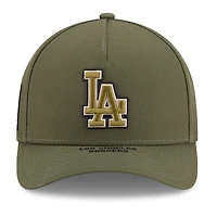 Youth New Era Olive Los Angeles Dodgers 2026 Armed Forces Day 9FORTY M-Crown Adjustable Hat