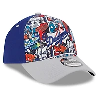 Youth New Era Royal/Gray Los Angeles Dodgers 2025 MLB Diamond Hero Edition A-Frame 9FORTY Adjustable Hat
