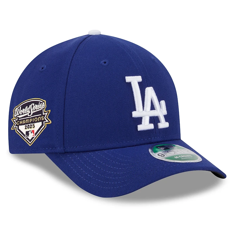 Casquette ajustable New Era Royal Los Angeles Dodgers Champions des Séries mondiales 2025 M-Crown 9FORTY pour jeunes