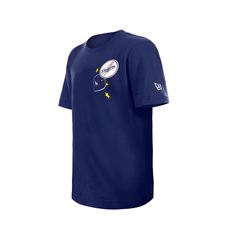 Youth New Era Royal Los Angeles Dodgers Stars & Cap T-Shirt