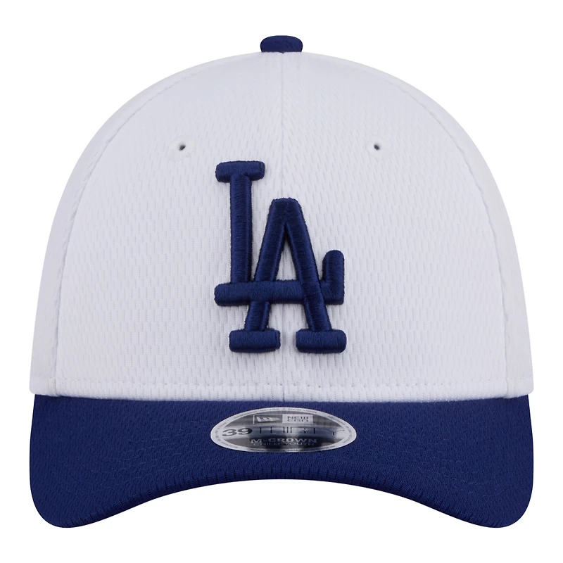 Youth New Era  White/Royal Los Angeles Dodgers Baseball 39THIRTY M-Crown Flex Hat