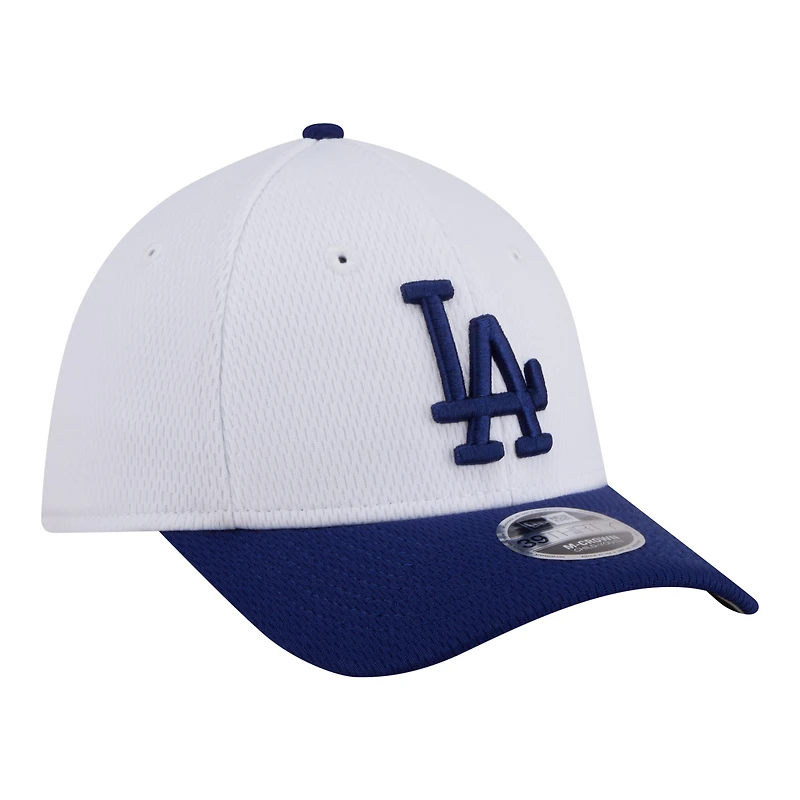 Youth New Era  White/Royal Los Angeles Dodgers Baseball 39THIRTY M-Crown Flex Hat