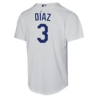 Youth Nike Edwin Díaz White Los Angeles Dodgers Baseline Jersey