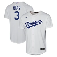 Youth Nike Edwin Díaz White Los Angeles Dodgers Home Baseline Jersey