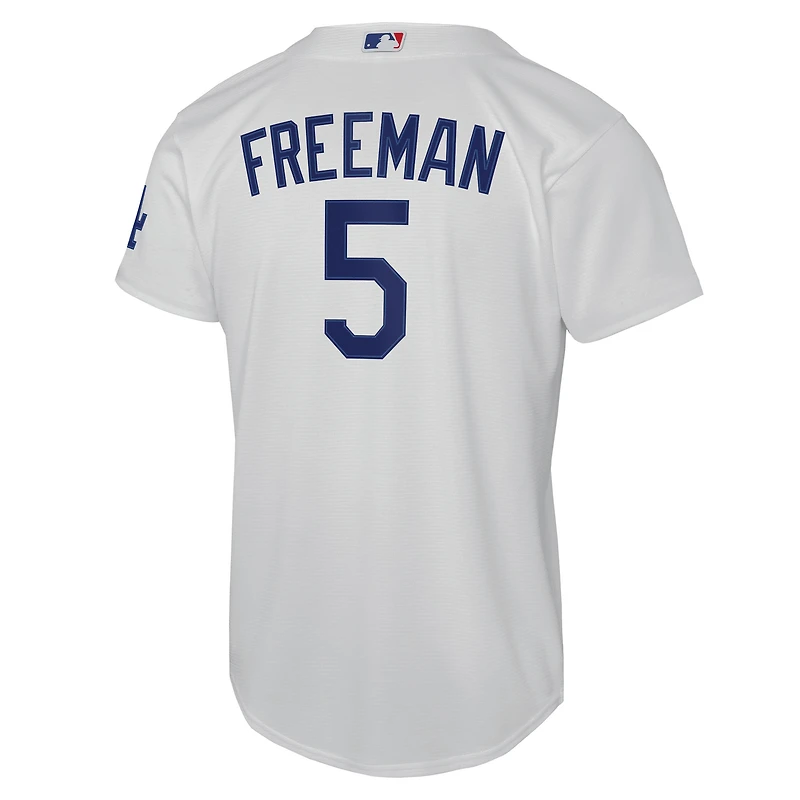 Maillot domicile Nike Freddie Freeman blanc pour enfant des Dodgers de Los Angeles