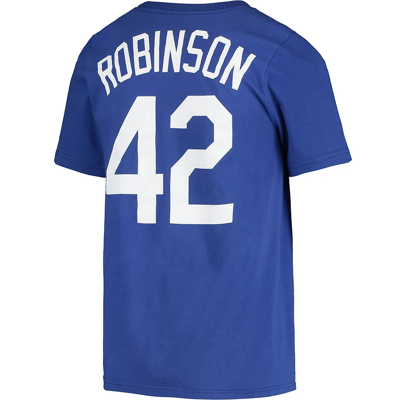 Jeune Nike Jackie Robinson Royal Los Angeles Dodgers Cooperstown Collection Player Name & Number - T-shirt