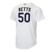 Youth Nike Mookie Betts White Los Angeles Dodgers 2026 Gold Collection Home Replica Jersey
