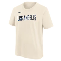 T-shirt Nike Natural Los Angeles Dodgers City Connect pour enfant