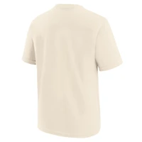 Youth Nike Natural Los Angeles Dodgers City Connect Wordmark T-Shirt