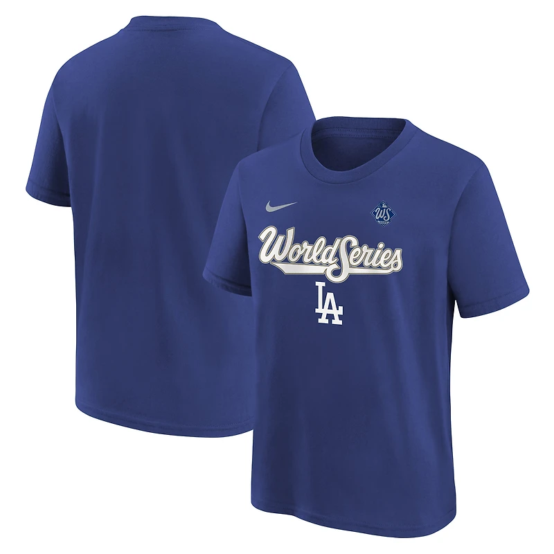 T-shirt Nike Royal Los Angeles Dodgers 2025 World Series pour jeune
