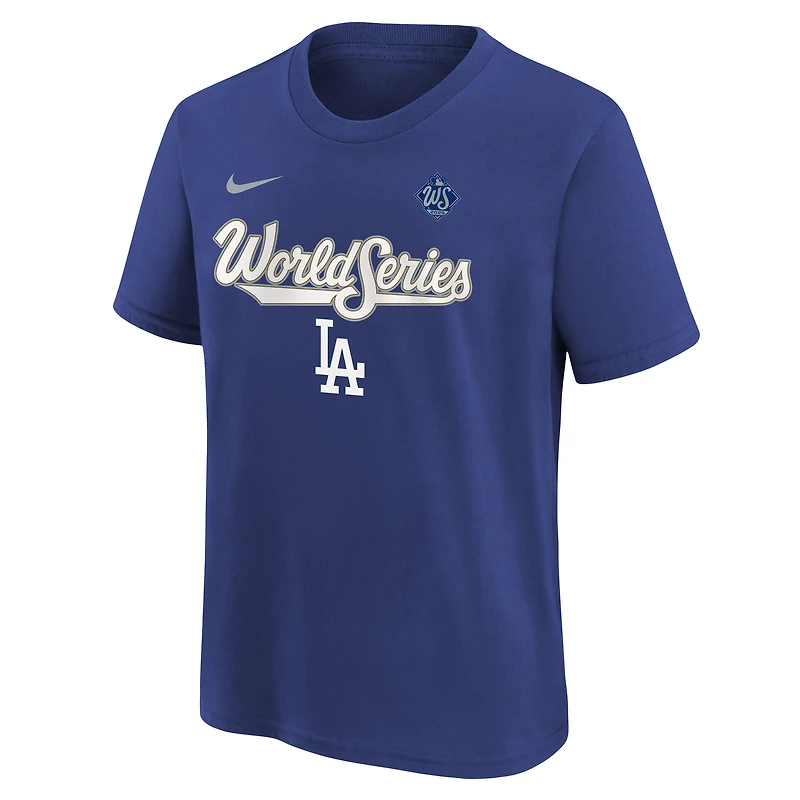 T-shirt Nike Royal Los Angeles Dodgers 2025 World Series pour jeune