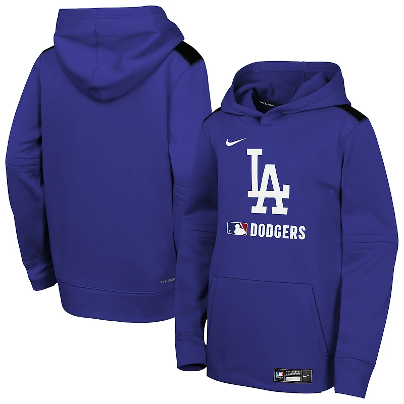 Sweat à capuche Nike Royal Los Angeles Dodgers Authentic Collection Performance pour jeunes