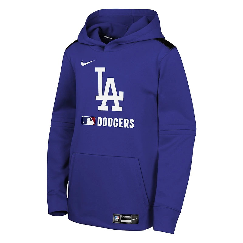 Sweat à capuche Nike Royal Los Angeles Dodgers Authentic Collection Performance pour jeunes