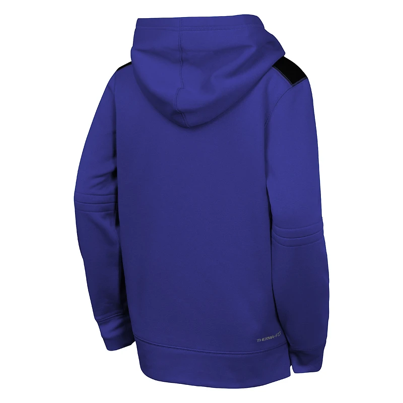 Sweat à capuche Nike Royal Los Angeles Dodgers Authentic Collection Performance pour jeunes