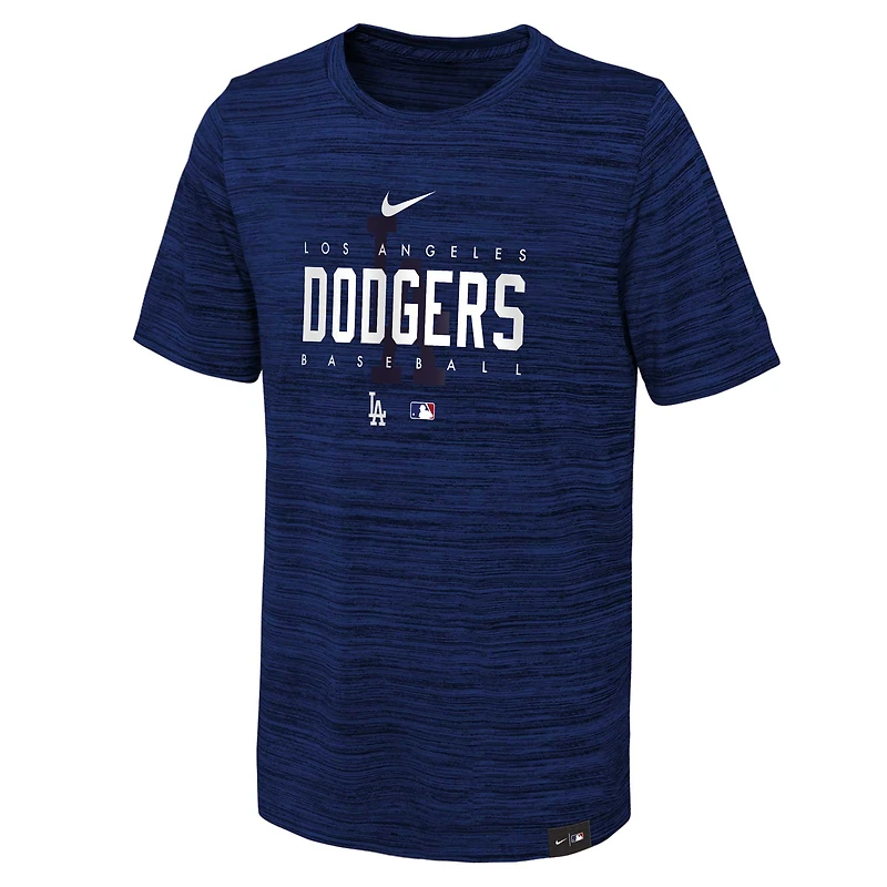 Youth Nike Royal Los Angeles Dodgers Authentic Collection Velocity Practice Performance - T-Shirt