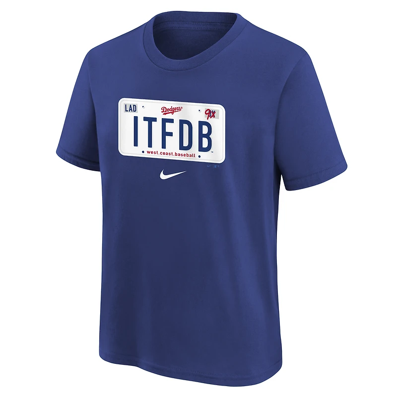 T-shirt Nike Royal Los Angeles Dodgers Hometown Collection pour jeunes