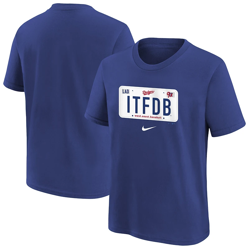 Youth Nike Royal Los Angeles Dodgers Hometown Collection T-Shirt