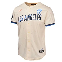 Maillot de joueur Nike Shohei Ohtani crème Los Angeles Dodgers 2024 City Connect Limited pour jeune