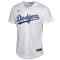 Maillot de match joueur à domicile Nike Shohei Ohtani blanc des Los Angeles Dodgers pour jeunes