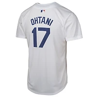 Maillot de match joueur à domicile Nike Shohei Ohtani blanc des Los Angeles Dodgers pour jeunes