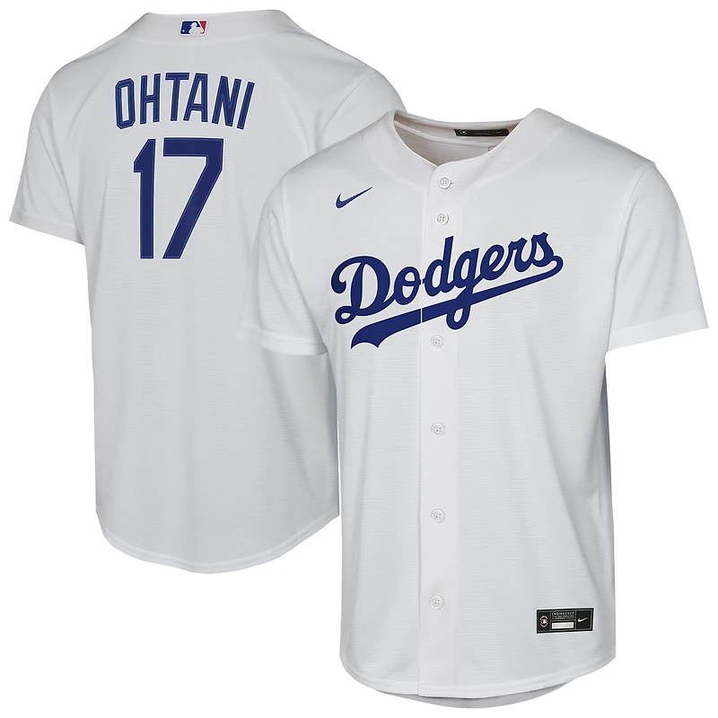 Maillot réplique domicile blanc Nike Shohei Ohtani des Los Angeles Dodgers pour jeunes